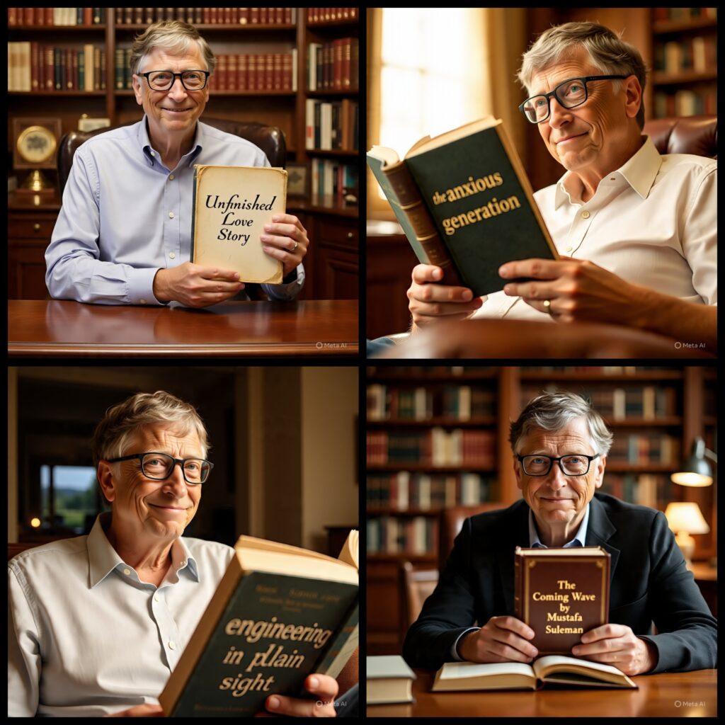 বিল গেটস এর প্রস্তাবিত ছুটিতে পড়ার  জন্য সেরা চারটে বই -Bill Gates recommended four best books to read vacation