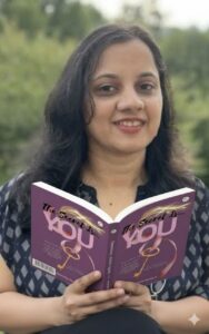 Write a Namrata Agarwal old his new release book "the secrets is you"on his hand