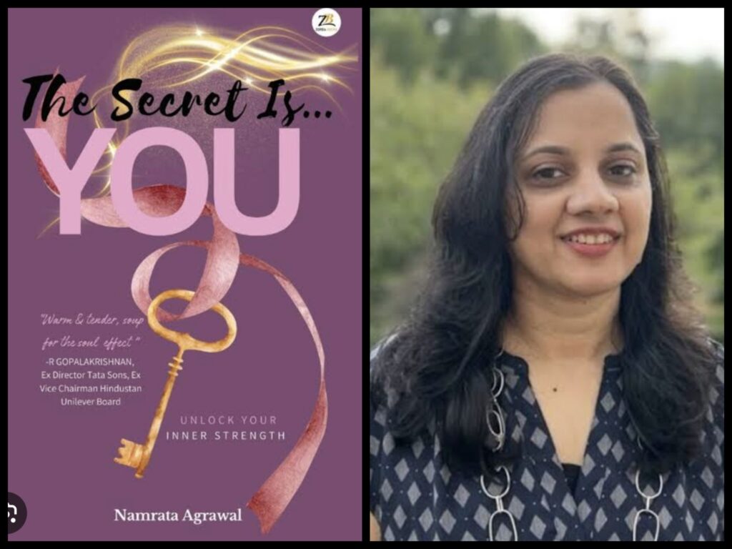 Writer namrata agarwal with his new book "the secrets is you"